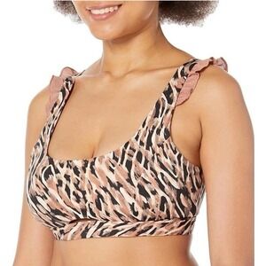 Adidas Women‎ Size Small A-C Coreflow Studio Medium Support Bra Leopard HS2577